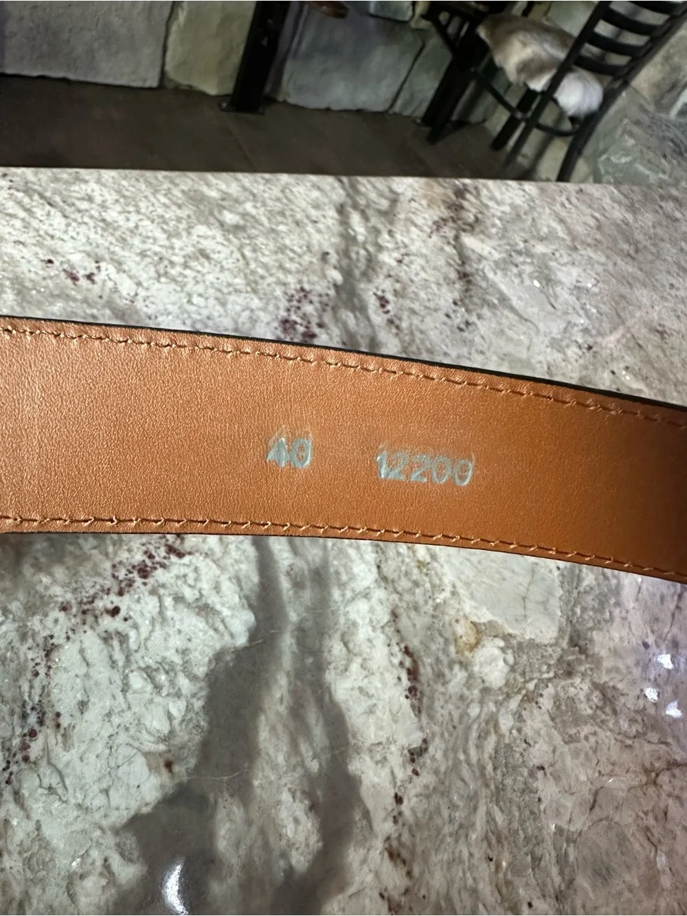 Brighton Onyx Brown Leather Belt with Silver-Tone Buckle